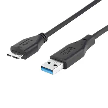 0,5 м USB 3.0 Тип A до USB3.0 Micro-B Мъжки Кабел-адаптер Кабел за Синхронизация на Данни Кабел за Външен Твърд Диск, твърд Диск, кабел за твърд диск