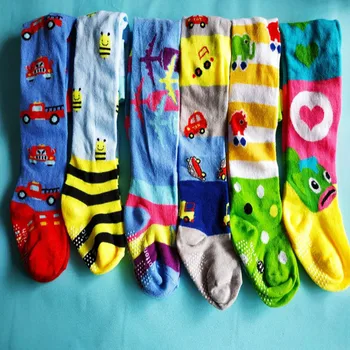 0-6 месеца, Бебешки Дишащи Абсорбиращи Потта Чорапи с устойчивост на Хлъзгане От чист памук, С хубав Дизайн За момичета и момчета Детски Чорапогащи 3 бр./лот