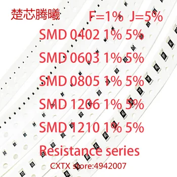 1/100 Бр SMD 1206 J 5% 1/4 W 300R 330R 360R 390R 430R 470R 510R 560R 620R 680R 750R 820R 910R 100% чисто НОВ чип-резистор