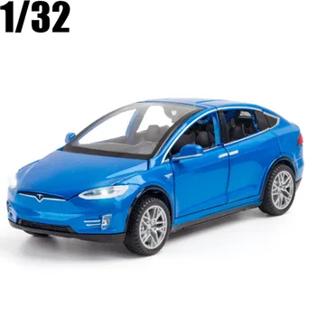 1:32 Tesla МОДЕЛ X МОДЕЛ S Сплав Модел на превозното средство за Леене Под Налягане Играчка Превозни Средства За Деца Подаръци За рождения си Ден Играчка Безплатна Доставка