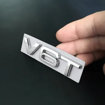 1 БР. V6T V8T Лого Метална Емблема на Иконата на Етикети Автомобилни Стикери За Audi S3 S4 S5 S6 S7 S8 A4L A5 A6L A3 A4 A7 Q3 Q5 Q7 B6