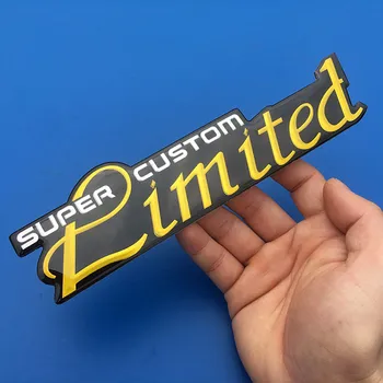 1 Бр. 3D Метален Супер Изработени По Поръчка Ограничена емблемата на иконата Авто Крило на Колата Вратата на Капака на Багажника Стикер Автомобилни стикери на автомобилни аксесоари