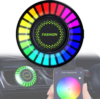 1 комплект RGB Авто Освежители за Въздух Ароматерапия С Wi-Приложение за Дистанционно Управление на Декоративни осветителни Тела За Авто Аксесоари За Интериора на Парфюми