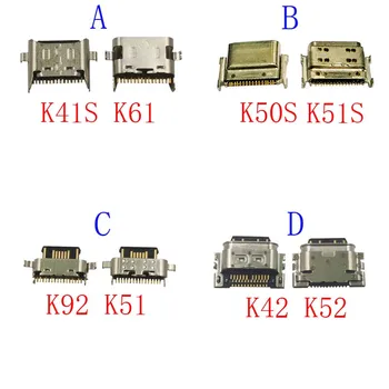 10 бр. USB Зарядно Устройство за Зареждане на Портове И Конектори Конектор за Док-Станция За LG K41S K61 K50S K92 K51 K51S K42 K52 Тип C Конектор за Микро Контакт