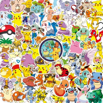 100 Pokemon Сладък Карикатура Куфар Таблет Ръчно Книга Водоустойчив Декоративни Графити, Класически Играчки Етикети