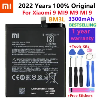 100% Оригинална Замяна Батерия За Xiaomi 9 MI9 M9 MI 9 BM3L, Натурална клетъчна Батерия за Телефон, 3300 mah, с Инструменти