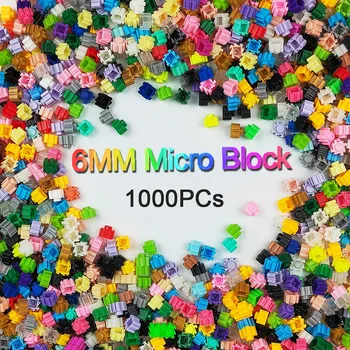 1000 броя 6*6 мм Пиксел Художествена Пъзел Микро Диамантени Строителни Блокове направи си САМ 3D Малък Тухла За Детски Играчки, Забавни Деца