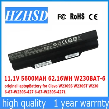 11,1 На 5600 mah 62,16 WH W230BAT-6 оригинална батерия за лаптоп Clevo W230SS W230ST W230 6-87-W230S-427 6-87-W230S-4271