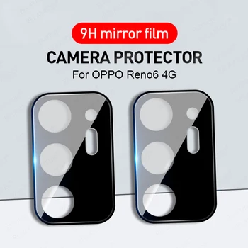 2 ЕЛЕМЕНТА 3D Изогнутое Закалено Стъкло Защитно покритие на Камерата За OPPO Reno6 4G Калъф Защита на Обектива Основно На Orro Appo Opo Reno 6 Pro 6Z 5G