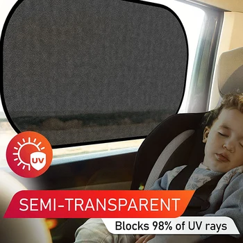 2 бр. Автомобилни слънчеви сенници за страничните стъкла за Защита на Бебето от слънце, uv лъчи и топлина
