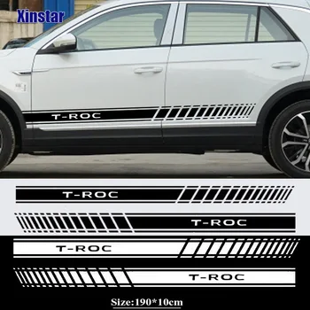 2 елемента от Страничната стикер на моделът За Volkswagen VW T-Roc TROC