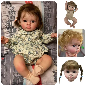 20-22 инча Tutti Възстановената Кукла Комплекти Боядисани Ръчно изработени от Vinyl DIY Комплекти Bebe Реалистични Истински Reborn Baby Girl Комплект Reborn Sin Pintar