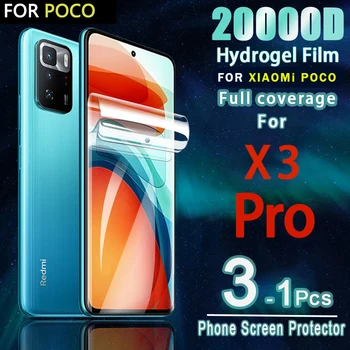 20000D Пълно Покритие на Гидрогелевая Филм За Xiaomi Poco X3 Pro NFC Защитно Фолио За Екрана Poco F3 Pro и F2 M3 Poco X3Pro X3NFC Не Стъклена Филм