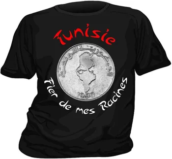 2019 Модни Однотонная Мъжка Тениска TUNISIE TUNISIA TUNISIEN ТУНИЗИЙСКИ ежедневни тениска 