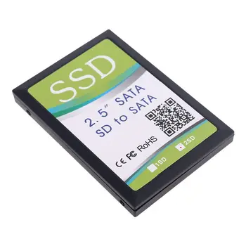 2020 Нов 2 Порта Dual SD SDHC MMC Адаптер за RAID SATA Конвертор с Корпус Калъф за SD карта за Всеки контейнер Универсален Високо Качество