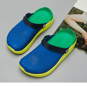 2020 Нов мъжки обувки, удобни мъжки сандали за басейн, лятна градинска и плажна обувки, мъжки ежедневни обувки, без закопчалка, модерни чехли унисекс