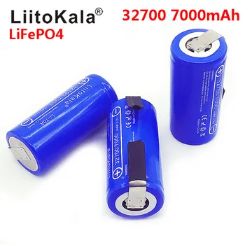 2021 LiitoKala 3.2 В 32700 7000 ма 6500 ма LiFePO4 Батерии 35A Продължителен разряд Максимална 55A Батерия с висока мощност + Никел листове