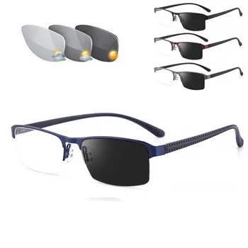 2021 Преходни Слънчеви Ридеры Фотохромичните Очила За Четене на Мъже, Жени Далекогледство Пресбиопия с Диоптриями Външни Очила За Старческо