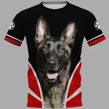 2021 лятна нова тениска с 3D-принтом, мъжки и дамски годишна ежедневна тениска с къси ръкави и принтом кучета, парни бани модели