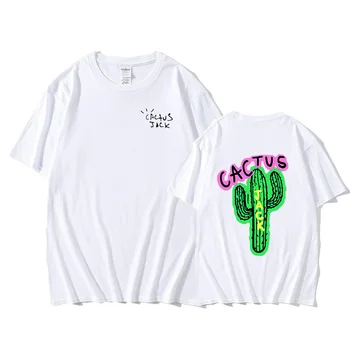 2022 cactus Луксозен Мъжки Памучен Риза В стил хип-Хоп За Мъже И Жени С Принтом Влюбени В Харадзюку, Тениски, тениски с кактусом
