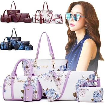 2022 Женствена чанта През рамо, чанта, Комплект от 6/4 предмети, Кожени чанти в Китайски стил, в чантата си-клатч, алуминиеви композитни панели чанта, чанта през Рамо, чанта-месинджър