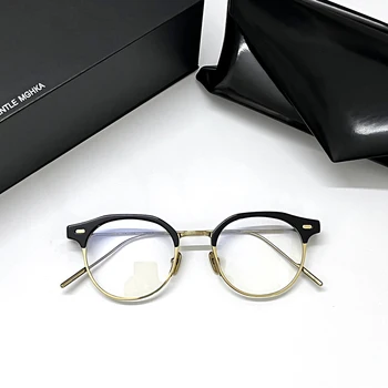 2022 Корейски Нежна Марка KITO Титанов Оптични Очила В Рамки Кръгли Очила За Мъже И Жени При Късогледство Очила За Четене На Рецепта
