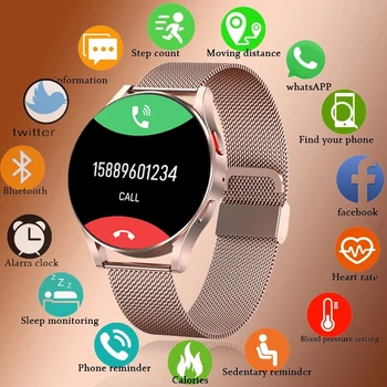 2022 Нови Дамски Смарт Часовници С Bluetooth-Разговори, Наблюдение На Сърдечната Честота, Мониторинг На Кръвното Налягане, Спортен Фитнес Тракер, Водоустойчиви Мъжки Умен Часовник