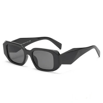 2022 Нови Квадратни Слънчеви Очила Дамски Луксозни Маркови Дизайнерски Нередовни Слънчеви Очила Vintage слънчеви Очила В Овална Рамка Мъжки UV400 Oculos De Sol