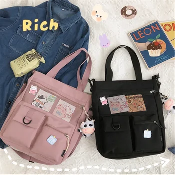 2022 Открийте Много Голям Сладко Чанта На Рамото За Момичета, Корейската Мода Студентски Наклонена Чанта На Рамото, Платно Раница, Чанта Tide