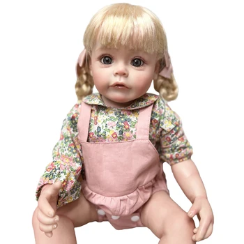22-Инчовата Реалистична Кукла за Новородени е Ръчна изработка, Рисувана Кукла за Новородено Bebe реборн момиче bebes rerbon reborn кукла muñeca