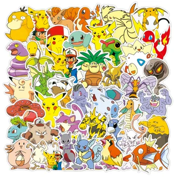 25-50 Pokemon Самоличността На Графити, Стикери За Лаптоп Багажа Сладки Бебешки Играчки Водоустойчиви Етикети Коледни Подаръци