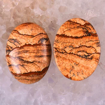 25x18 мм Снимка камък с Овална форма Кабошон Изработка на бижута (2 бр./лот) H044