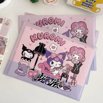 3 бр./компл. Kawaii Sanrio Чанта за Документи Сладки Hellokittys Kuromi My Melody Cinnamoroll Карикатура A4 Папка Чанта За Съхранение за Момичета Подарък