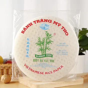 340 г Виетнам, внесени бамбуковую горската пролет-рол-кожата е прозрачна палачинка оризова хартия spring roll skin