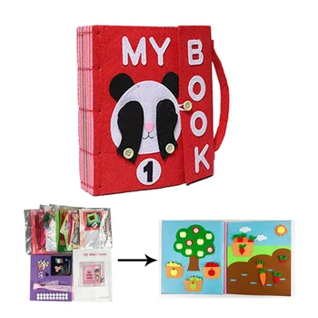 3D Детска Книга на Тъканта, САМ Трудно Дишащи Книга Ръчно Интелект Пъзел е Детска Играчка, Книга за Ранното Образование на Развитието на Книга За Четене
