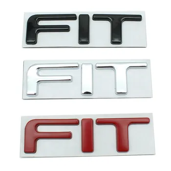 3D Метален Стикер с Логото на Писмото и Стикери За Автомобили Honda FIT (JAZZ 2019 2020 2022 Авто Заден Багажник, Емблема, Икона, Етикети