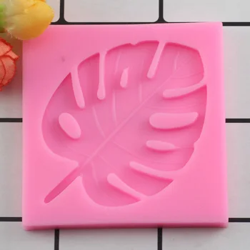 3D Форма За Листата на Дървото Sugarcraft Leavf Силиконова Форма на Костенурка Лист Скърпвам Инструменти За Украса на Тортата Листа Шоколадова Паста Мухъл