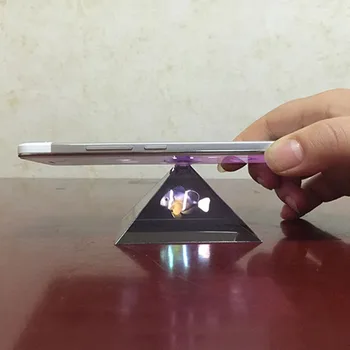 3D Холограма на Пирамида Дисплей Проектор Видео Стойка Държач Универсален За Смарт Мобилен Телефон Аксесоари Поставка Притежателят на Категория