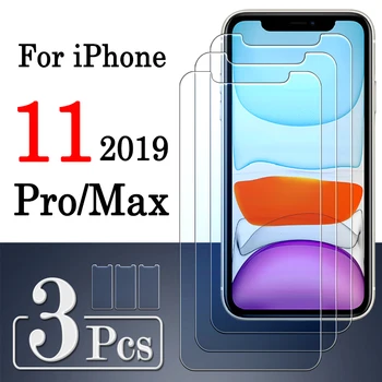 3шт iphone11 11max калъф защитно стъкло за iphone 11 Pro Max ip11 11Pro 11p promax Капак Протектор на Екрана е Закалено Стъкло