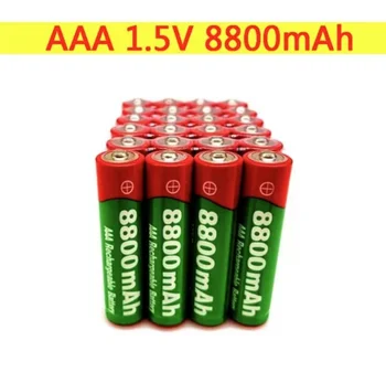 4/8/12/16/20 БР 1,5 ААА акумулаторна батерия 8800 mah AAA от 1,5 Нова Алкална батерия за led играчки MP3 дълъг срок на експлоатация