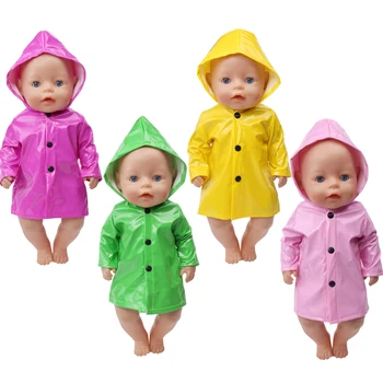 4 Цвята, Изберете 1, Дъждобран с Качулка, Водоустойчиви, Подходящи за 43 см Има кукли, 42 см Кукла Nenuco Облекло, Аксесоари