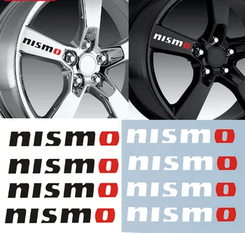4 бр. Стикер на колата колело Nismo за Nissan Tiida Sunny QASHQAI J10 J11 MARCH LIVINA TEANA, X-ЖЕЛЕЗНИЦА, 10 СМ
