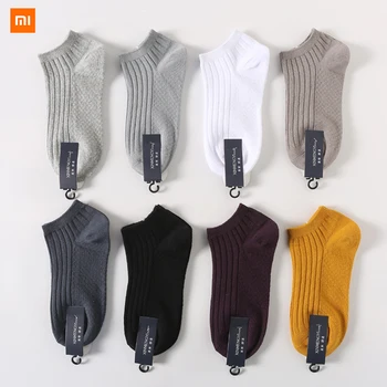 5 чифта чорапи Xiaomi Youpin, мъжки чорапи, пролетно-летни мъжки чорапи-лодка с дълбоко деколте и двойна игла, памучни чорапи, абсорбиращи потта