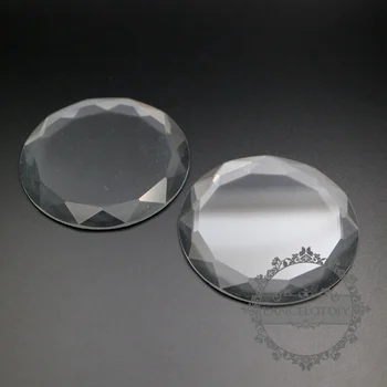 58 мм кръгъл стъклен кабошон за компактен огледално-рефлексни бижута направи си САМ 4110143