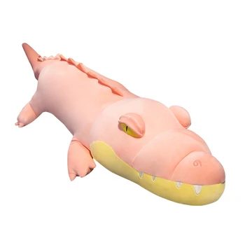 95-135 см плюшена играчка В Реалния Живот Алигатор Плюшен Играчка Моделиране на Крокодил Огромна Възглавница за Коледни Подаръци за Деца