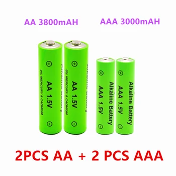 AA + AAA Акумулаторни АА от 1,5 3800 ма/1,5 ААА 3000 mah Алкални батерии на Различни Електронни продукти Заместват акумулаторна батерия Ni-MhBattery