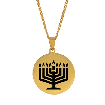 Anniyo Еврейската тора, Синагогата, Джамията,Ханука, Юдаизъм Висулка Колие Израелски украса Израел Бижута #145021