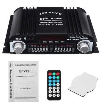 BT-998 Аудио Домашно Цифрови Усилватели Авто Аудио Мощност на Бас Усилвател Bluetooth FM USB, SD Радио За Сабвуферных Високоговорители