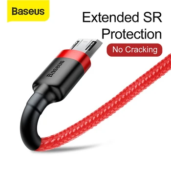 Baseus Micro USB Кабел, кабел за зареждане на Кабела 2.4 A Бързо Зареждане на USB Кабел За Данни За Мобилни телефони на Samsung Xiaomi Android