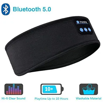 Bluetooth Слушалки За Сън Маска За Очи Слушалки За Сън Bluetooth Лента За Глава Меки Еластични И Удобни Безжични Музикални Слушалки